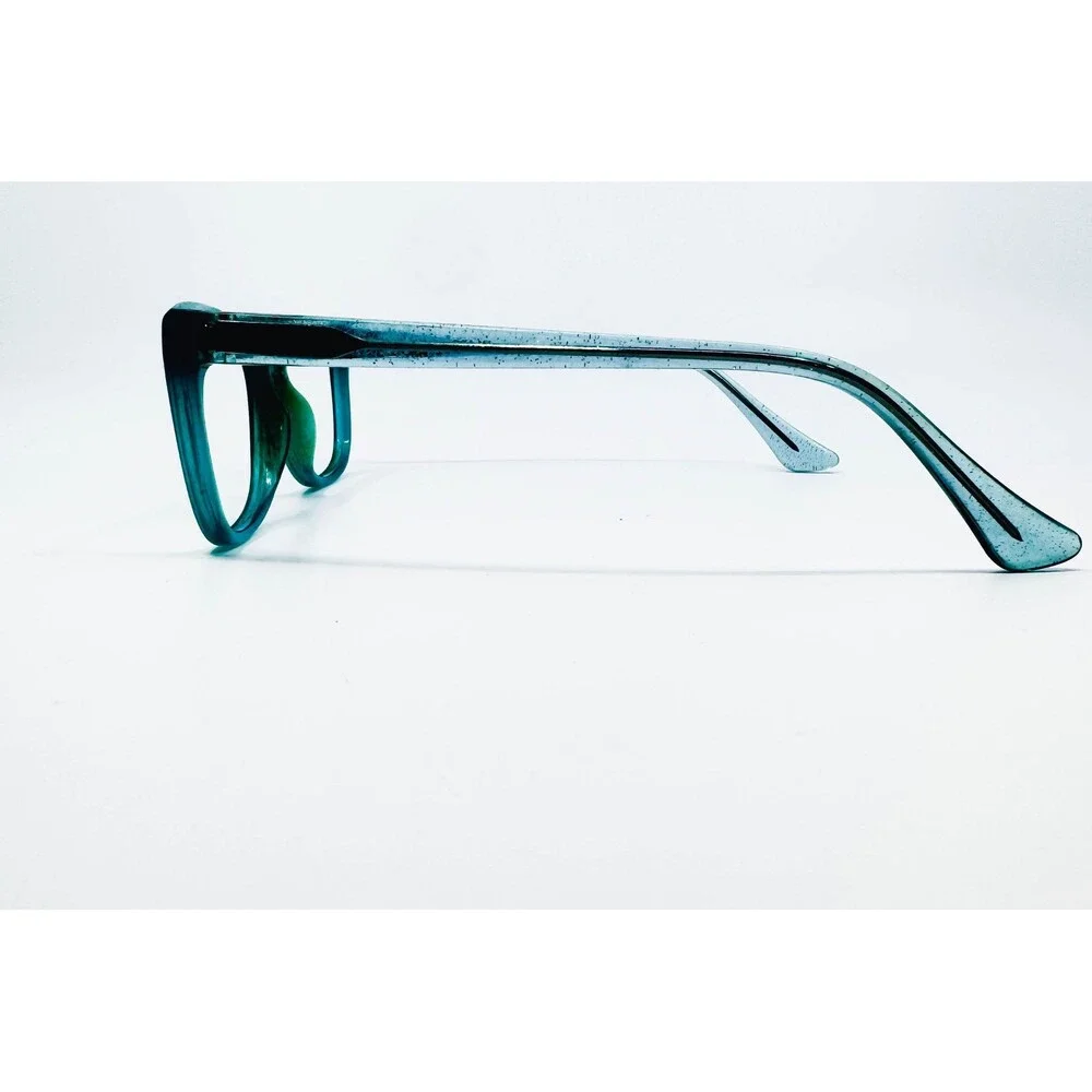 W-108 Eyeglasses Frames Womens Teal Cat Eye 52-17-140